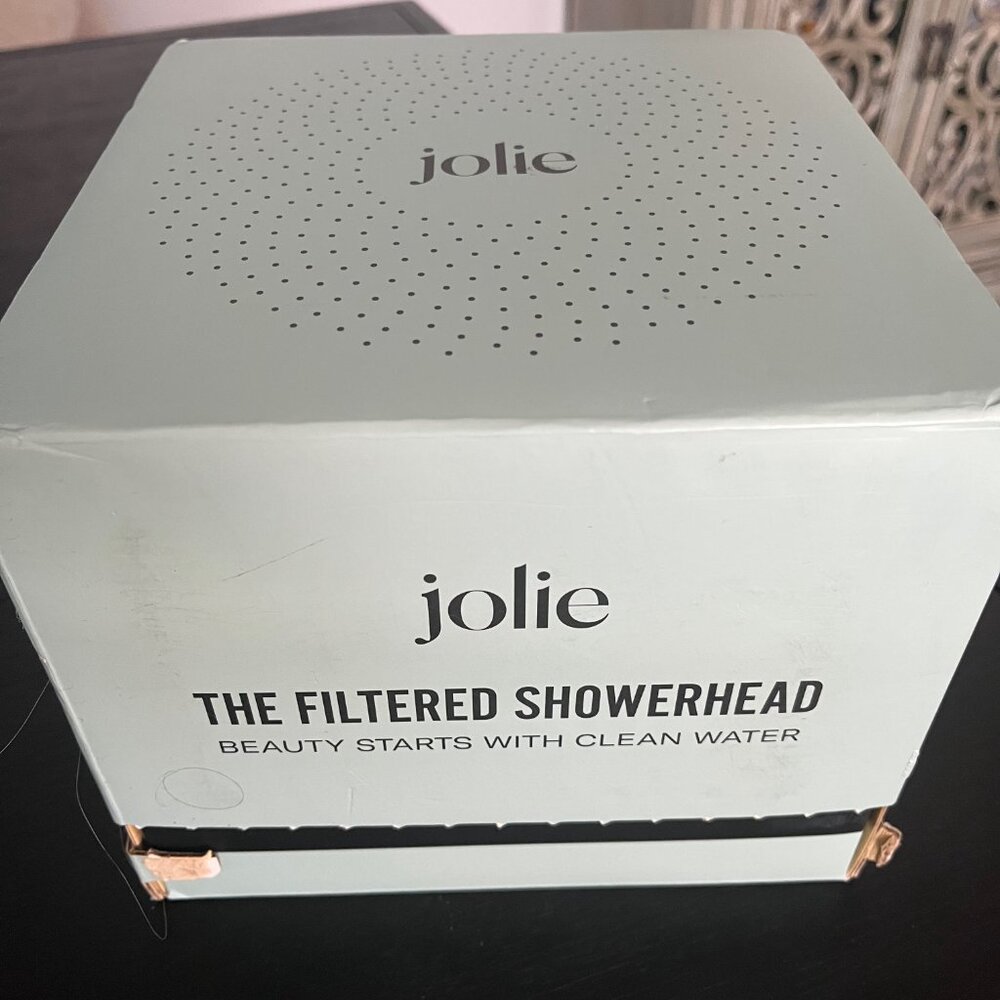 Jolie Filtered Shower head Modern Chrome New Open Box Hair filter Hair Skin